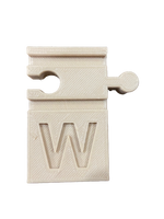 Wooden Train Track Letters