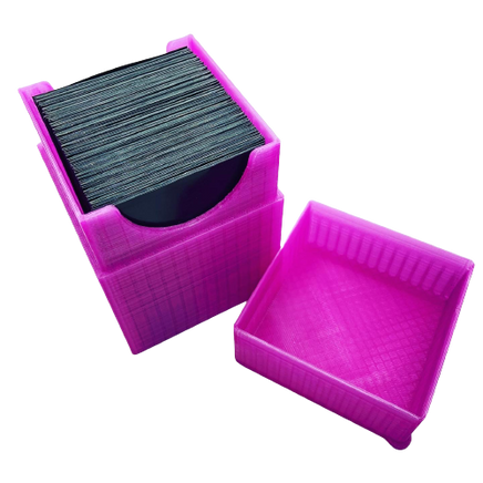 Custom Color deckbox for Collectable Card Games like Magic the Gathering. This is a basic deck box without any snap or magnet retention on the lid.  deck box