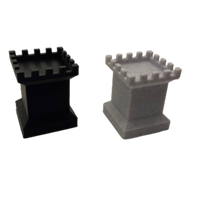 A great way to help your child's fantasy build come alive. These castle toppers come on 2x2 block bases and will mate with Duplo style blocks. Use in conjunction with the wall toppers for a total castle building adventure!