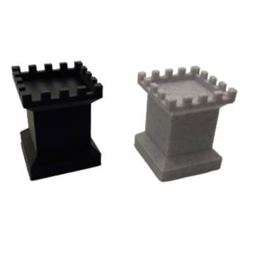A great way to help your child's fantasy build come alive. These castle toppers come on 2x2 block bases and will mate with Duplo style blocks. Use in conjunction with the wall toppers for a total castle building adventure!