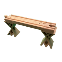 Use these risers in place of the stock wooden track risers to help keep your Brio, IKEA, or Mellissa and Doug tracks train upright during play. Why mess with the wooden block stands that always fall over and slip out of place.