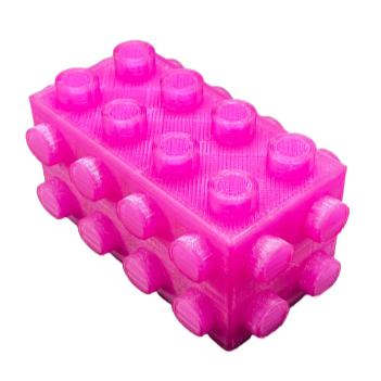 Use this block with five male faces to mount your ideas in new and creative ways! Think of the extra possibilities that can come from being able to join blocks at fun new angles!    Mates with most Duplo and Mega block style building b