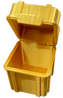 A more study version of our regular deckbox. Comes with a snap locking lid to keep your cards safe during transport. They fit a 100 double sleeved MTG cards and have a tight fitting snap close lid to help keep your cards safe in your game ni