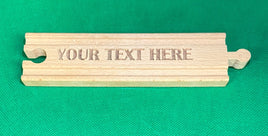 Engraved 6in Wooden Train section