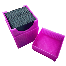 Custom Color deckbox for Collectable Card Games like Magic the Gathering. This is a basic deck box without any snap or magnet retention on the lid.  deck box