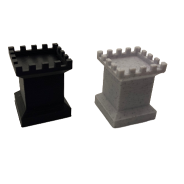A great way to help your child's fantasy build come alive. These castle toppers come on 2x2 block bases and will mate with Duplo style blocks. Use in conjunction with the wall toppers for a total castle building adventure! 