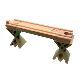 Use these risers in place of the stock wooden track risers to help keep your Brio, IKEA, or Mellissa and Doug tracks train upright during play. Why mess with the wooden block stands that always fall over and slip out of place.