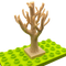 wood look trees. Comes on a 2x2 Duplo compatible base.