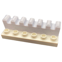 
              Add some extra flair to your duplo or other compatible building bricks with this 6x1 decorative topper. These pair perfectly with the Castle towers to make your child's fantasy castle pour from the imagination to the table. 
            