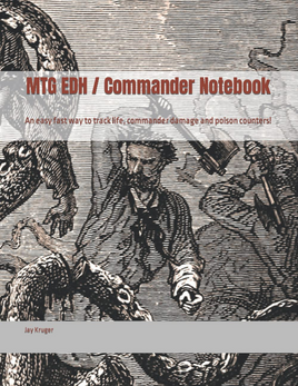 Sometimes its just easier to use a pen and paper to keep track of your commander games than an app. And we encourage hands on play so use these pages to keep track of everything you need, life totals, commander damage and even poison (if your group is into that)